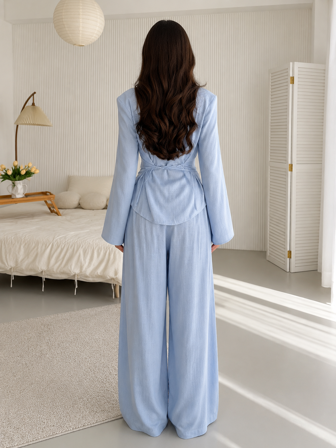 Celeste Asymmetric Set – Powder Blue