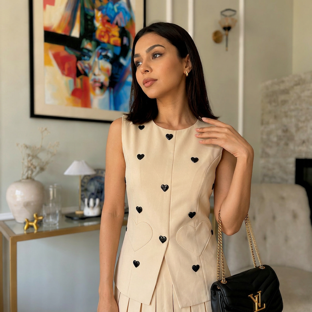 Mon Amour Pleated Co-Ord Set