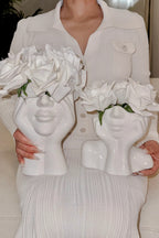 “Her” & Angelica Ceramic Vase Set of 2
