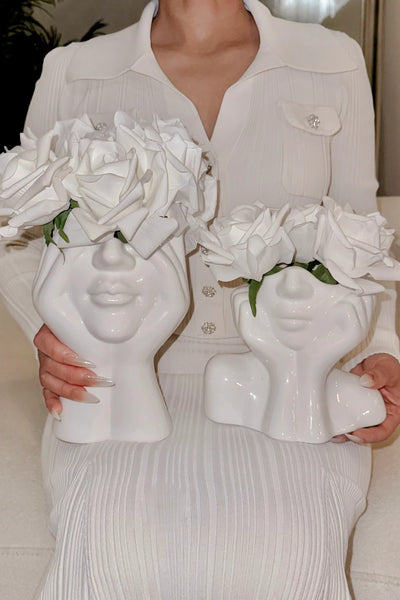 “Her” & Angelica Ceramic Vase Set of 2