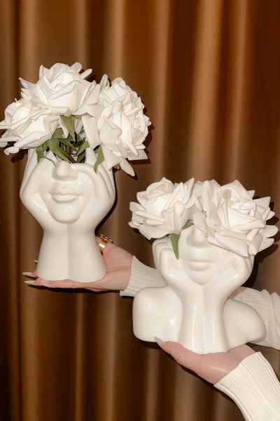 “Her” & Angelica Ceramic Vase Set of 2