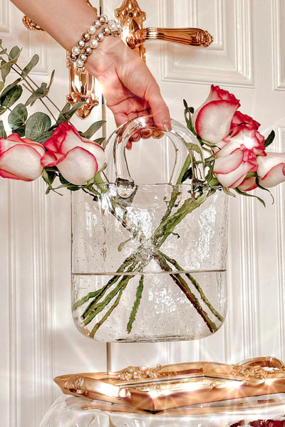 Olivia Glass Handbag Vase