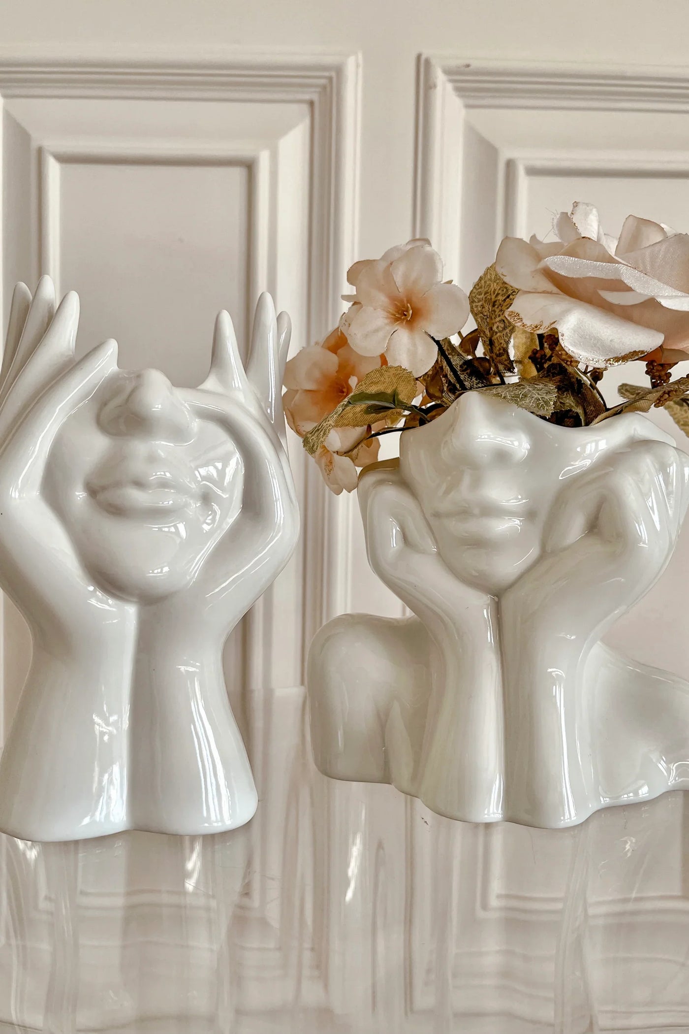 “Her” & Angelica Ceramic Vase Set of 2