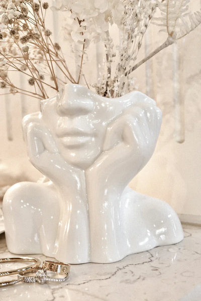 “Her” & Angelica Ceramic Vase Set of 2