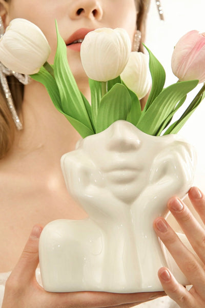 “Her” & Angelica Ceramic Vase Set of 2