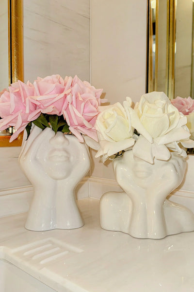 “Her” & Angelica Ceramic Vase Set of 2