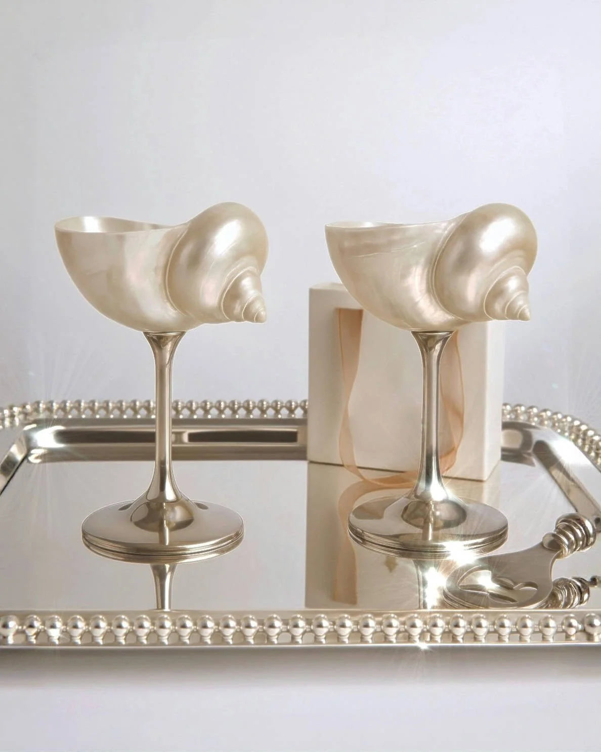 Seashell Enchanté Cup™️ Set of 2 in Silver