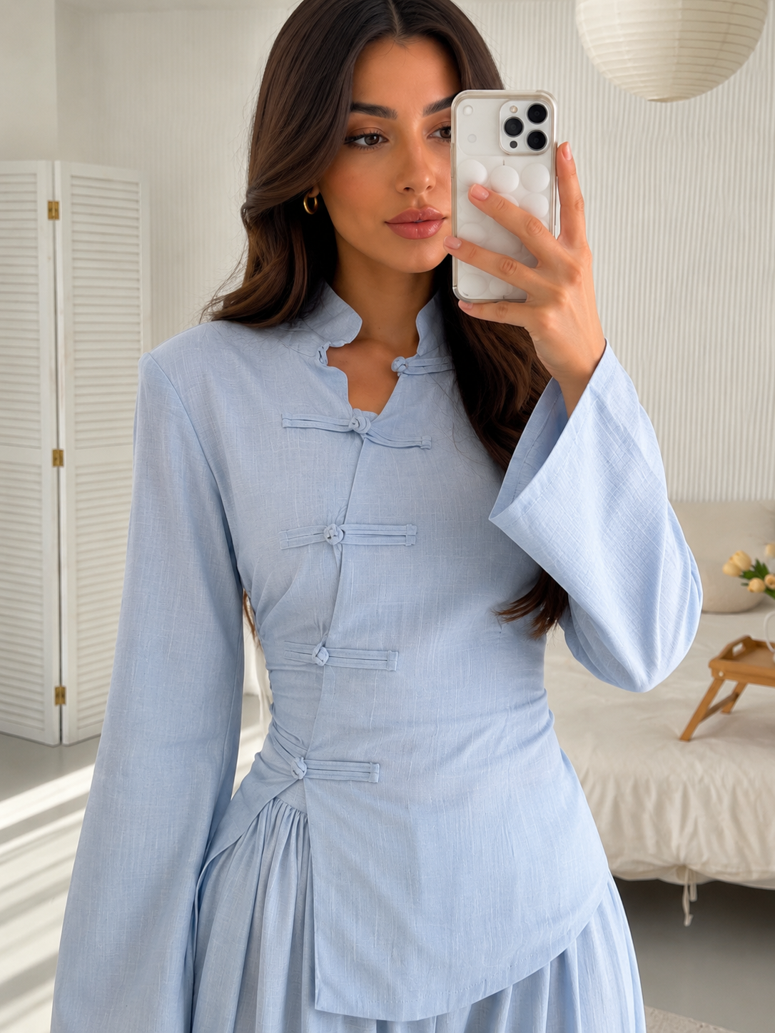 Celeste Asymmetric Set – Powder Blue