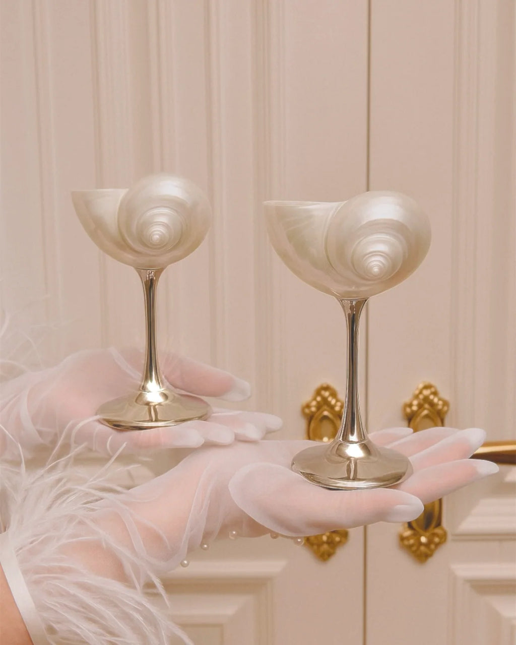 Seashell Enchanté Cup™️ Set of 2 in Silver