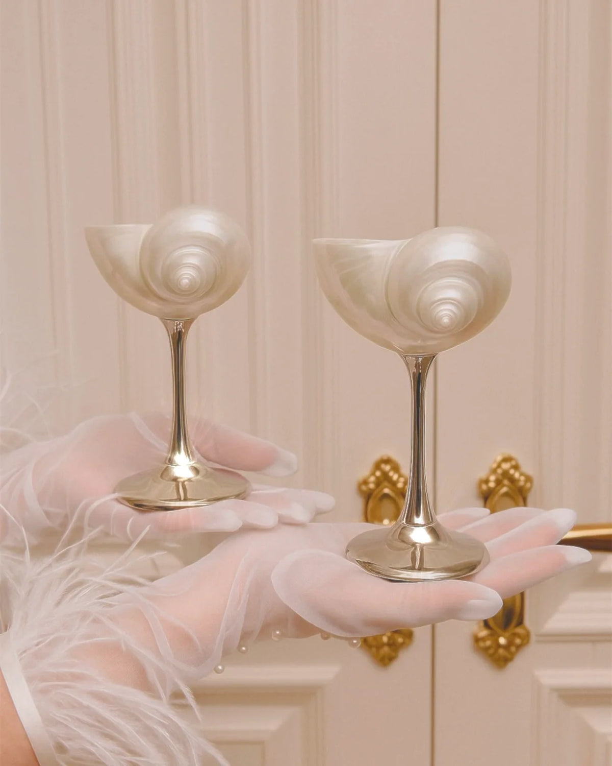 Seashell Enchanté Cup™️ Set of 2 in Silver