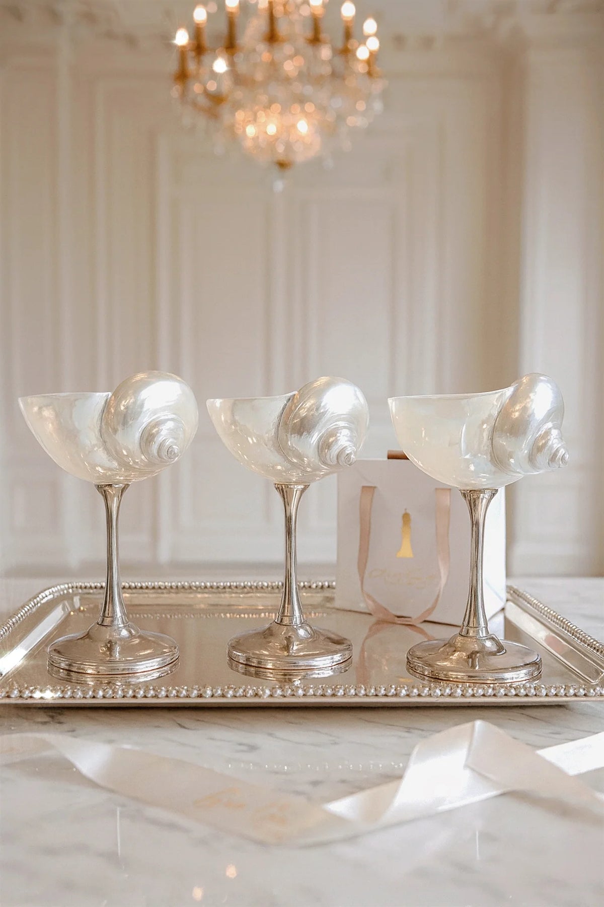 Seashell Enchanté Cup™️ Set of 2 in Silver