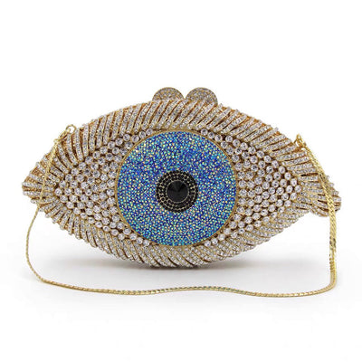 Evil Eye Crystal Clutch