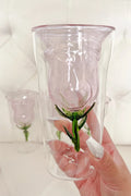 Enchanted Rose Glass Cup