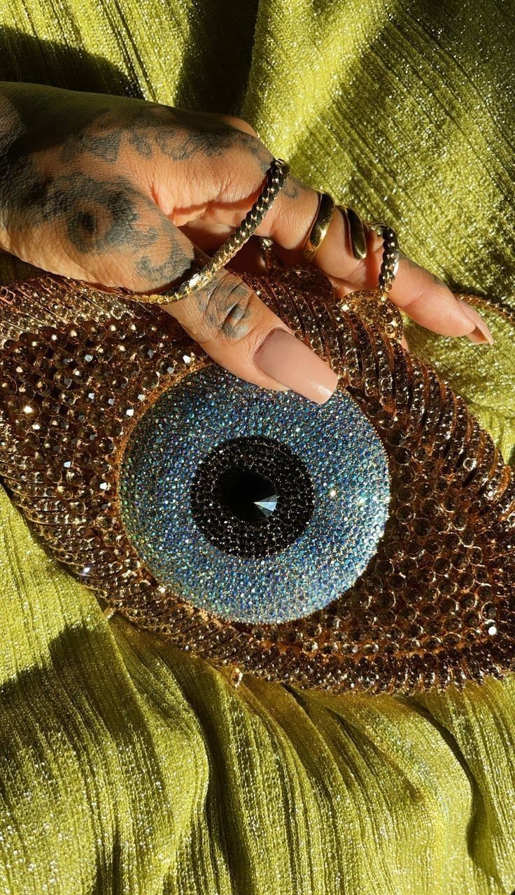 Evil Eye Crystal Clutch