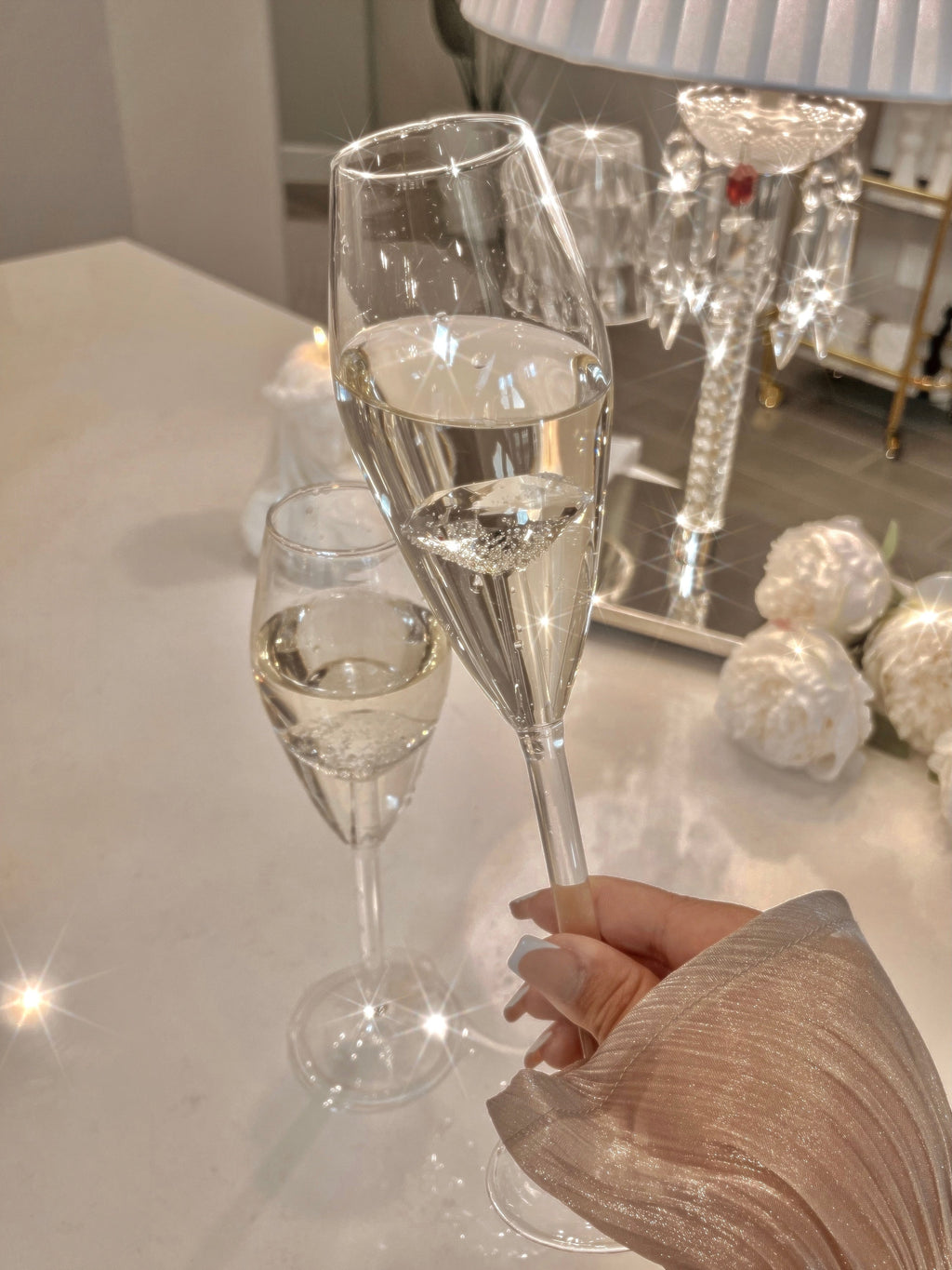 ‘100-Carat’ Diamond Champagne Flute