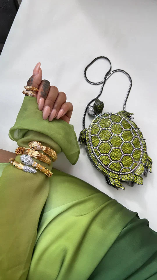 Turtle crystal bag