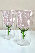 Enchanted Rose Glass Cup