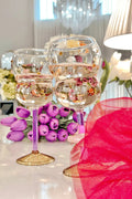 Luxurious Gemstones Glass Cup
