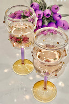 Luxurious Gemstones Glass Cup