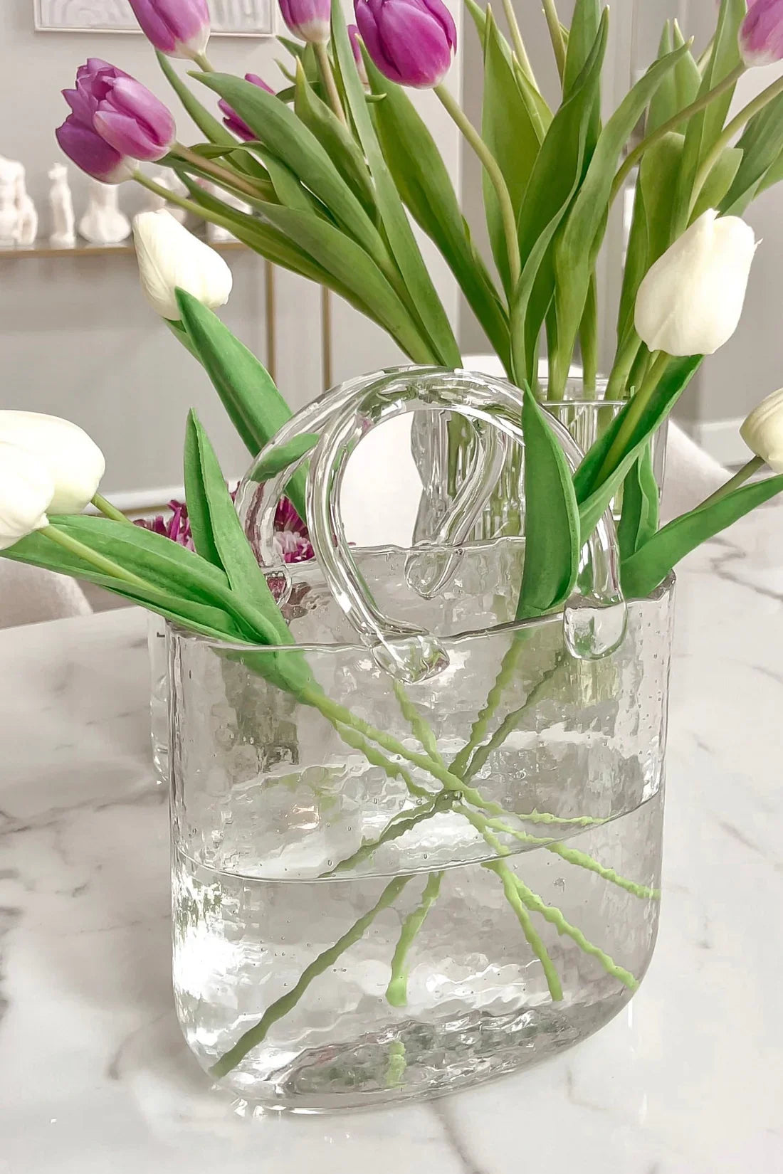 Olivia Glass Handbag Vase