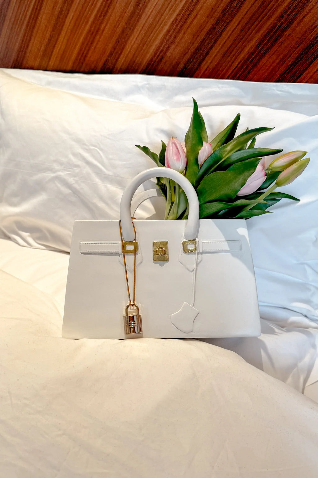 Victoria Handbag Resin Vase